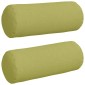 vidaXL Μαξιλάρια Στήριγμα 2 pcs Ανοιχτό Πράσινο Ø 15 x 40 εκ ύφασμα