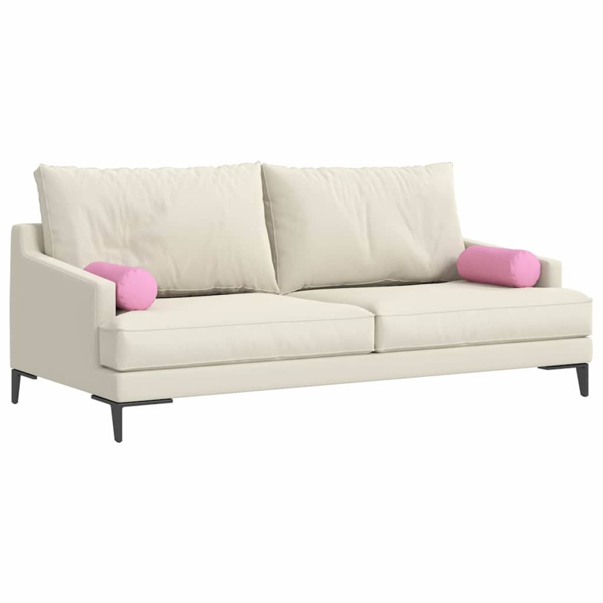 vidaXL Μαξιλάρια Στήριγμα 2 pcs Ροζ Ø 15 x 40 εκ ύφασμα