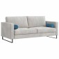 vidaXL Μαξιλάρια Στήριγμα 2 pcs Μπλε Ø 15 x 40 εκ Υφασμάτινο Κορντουρά