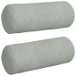 vidaXL Μαξιλάρια Στήριγμα 2 pcs Ανοιχτό γκρι Ø 15 x 40 εκ