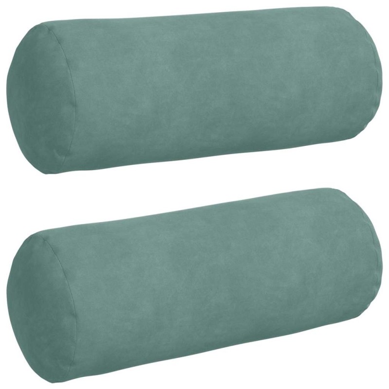 vidaXL Μαξιλάρια Στήριγμα 2 pcs Θαλασσί Ø 15 x 40 εκ