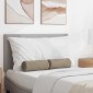 vidaXL Μαξιλάρια Στήριγμα 2 pcs Taupe Ø 15 x 40 εκ Ύφασμα Μικροΐνας