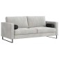 vidaXL Μαξιλάρια Στήριγμα 2 pcs Μαύρο Ø 15 x 40 εκ Ύφασμα Μικροΐνας