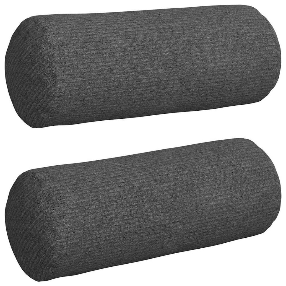 vidaXL Μαξιλάρια Στήριγμα 2 pcs Σκούρο Γκρι Ø 15 x 40 εκ