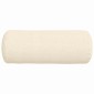 vidaXL Μαξιλάρια Στήριγμα 2 pcs Κρεμ Ø 15 x 40 εκ Υφασμάτινο Κορντουρά