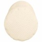vidaXL Μαξιλάρια Στήριγμα 2 pcs Κρεμ Ø 15 x 40 εκ Υφασμάτινο Κορντουρά