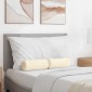 vidaXL Μαξιλάρια Στήριγμα 2 pcs Κρεμ Ø 15 x 40 εκ Υφασμάτινο Κορντουρά