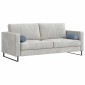 vidaXL Μαξιλάρια Στήριγμα 2 pcs Μπλε Ø 15 x 40 εκ Υφασμάτινο Κορντουρά