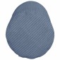 vidaXL Μαξιλάρια Στήριγμα 2 pcs Μπλε Ø 15 x 40 εκ Υφασμάτινο Κορντουρά