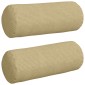 vidaXL Μαξιλάρια Στήριγμα 2 pcs Γκρι Πράσινο Ø 15 x 40 εκ