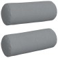 vidaXL Μαξιλάρια Στήριγμα 2 pcs Ανοιχτό γκρι Ø 25 x 70 cm ύφασμα