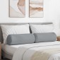vidaXL Μαξιλάρια Στήριγμα 2 pcs Ανοιχτό γκρι Ø 25 x 70 cm ύφασμα