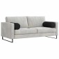 vidaXL Μαξιλάρια Στήριγμα 2 pcs Μαύρο Ø 25 x 70 cm ύφασμα