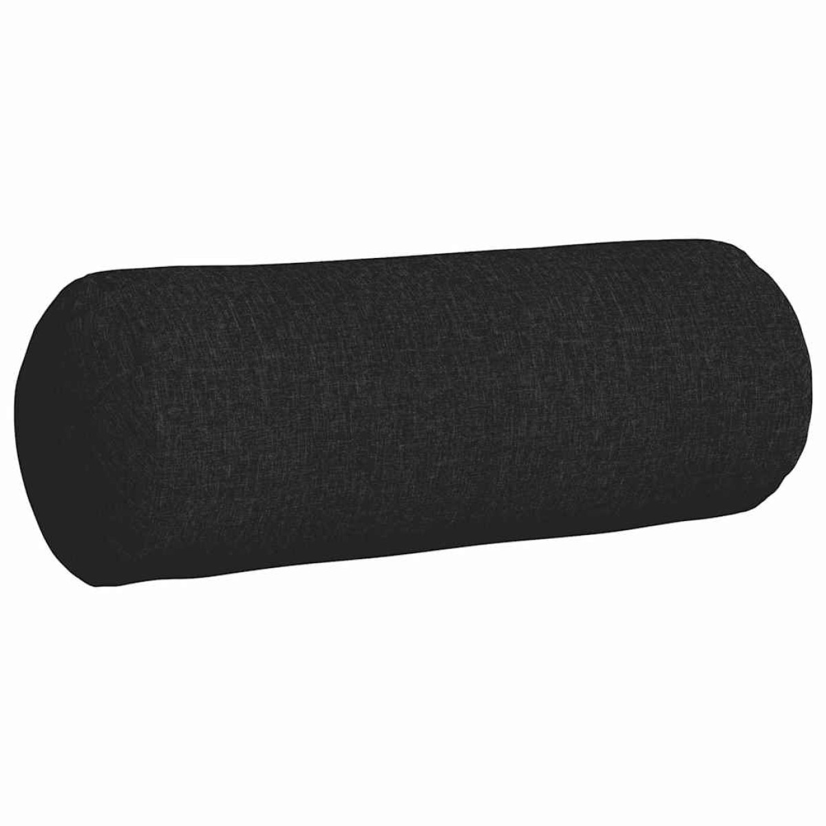 vidaXL Μαξιλάρια Στήριγμα 2 pcs Μαύρο Ø 25 x 70 cm ύφασμα