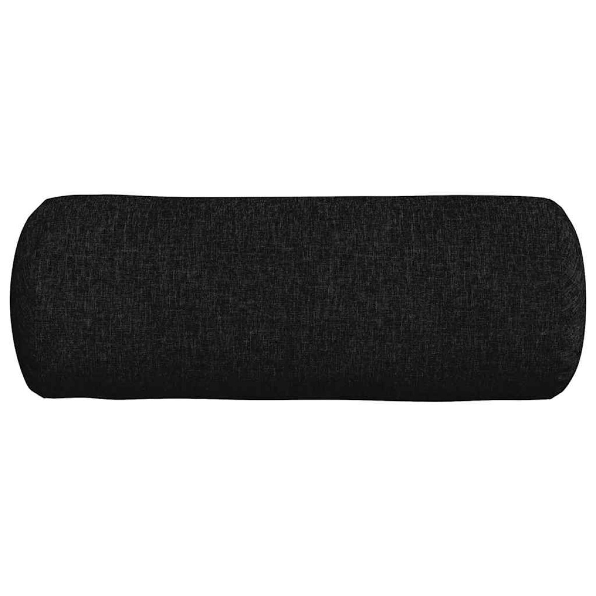 vidaXL Μαξιλάρια Στήριγμα 2 pcs Μαύρο Ø 25 x 70 cm ύφασμα