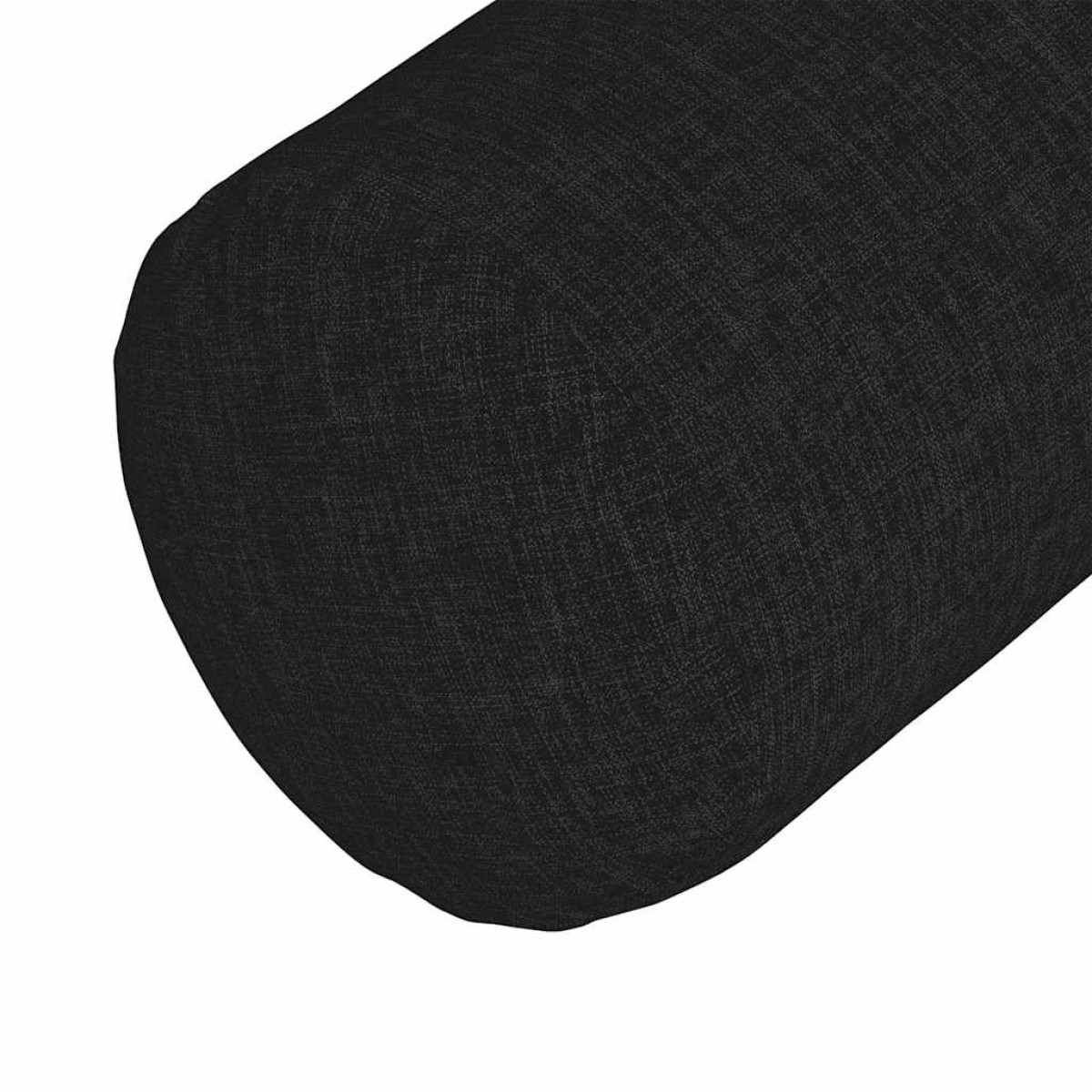 vidaXL Μαξιλάρια Στήριγμα 2 pcs Μαύρο Ø 25 x 70 cm ύφασμα