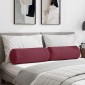 vidaXL Μαξιλάρια Στήριγμα 2 pcs Κόκκινο Ø 25 x 70 cm ύφασμα
