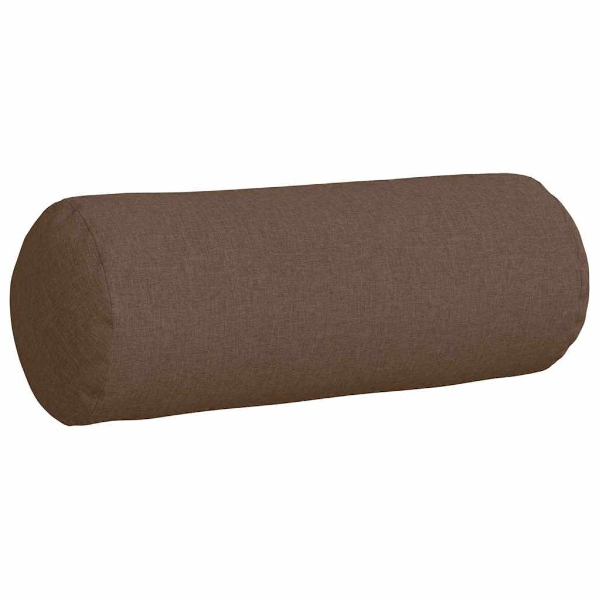 vidaXL Μαξιλάρια Στήριγμα 2 pcs Καφέ Ø 25 x 70 cm ύφασμα