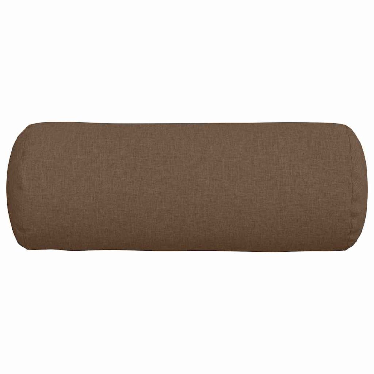 vidaXL Μαξιλάρια Στήριγμα 2 pcs Καφέ Ø 25 x 70 cm ύφασμα