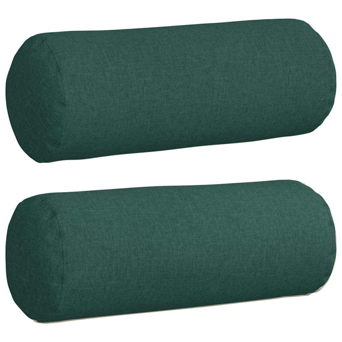 vidaXL Μαξιλάρια Στήριγμα 2 pcs Σκούρο Πράσινο Ø 25 x 70 cm ύφασμα