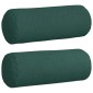 vidaXL Μαξιλάρια Στήριγμα 2 pcs Σκούρο Πράσινο Ø 25 x 70 cm ύφασμα