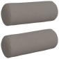 vidaXL Μαξιλάρια Στήριγμα 2 pcs Taupe Ø 25 x 70 cm ύφασμα