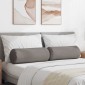 vidaXL Μαξιλάρια Στήριγμα 2 pcs Taupe Ø 25 x 70 cm ύφασμα