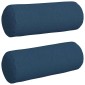 vidaXL Μαξιλάρια Στήριγμα 2 pcs Μπλε Ø 25 x 70 cm ύφασμα