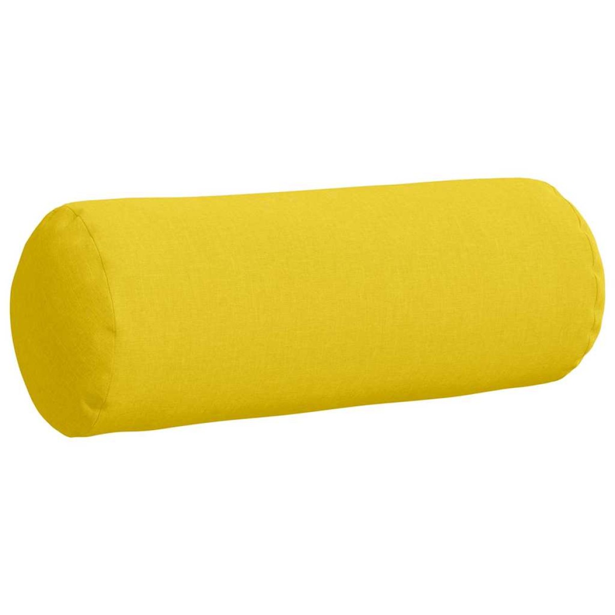 vidaXL Μαξιλάρια Στήριγμα 2 pcs Απαλό Κίτρινο Ø 25 x 70 cm ύφασμα