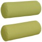 vidaXL Μαξιλάρια Στήριγμα 2 pcs Ανοιχτό Πράσινο Ø 25 x 70 cm ύφασμα