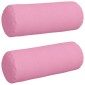 vidaXL Μαξιλάρια Στήριγμα 2 pcs Ροζ Ø 25 x 70 cm ύφασμα