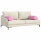 vidaXL Μαξιλάρια Στήριγμα 2 pcs Ροζ Ø 25 x 70 cm ύφασμα