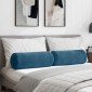 vidaXL Μαξιλάρια Στήριγμα 2 pcs Μπλε Ø 25 x 70 cm Υφασμάτινο Κορντουρά