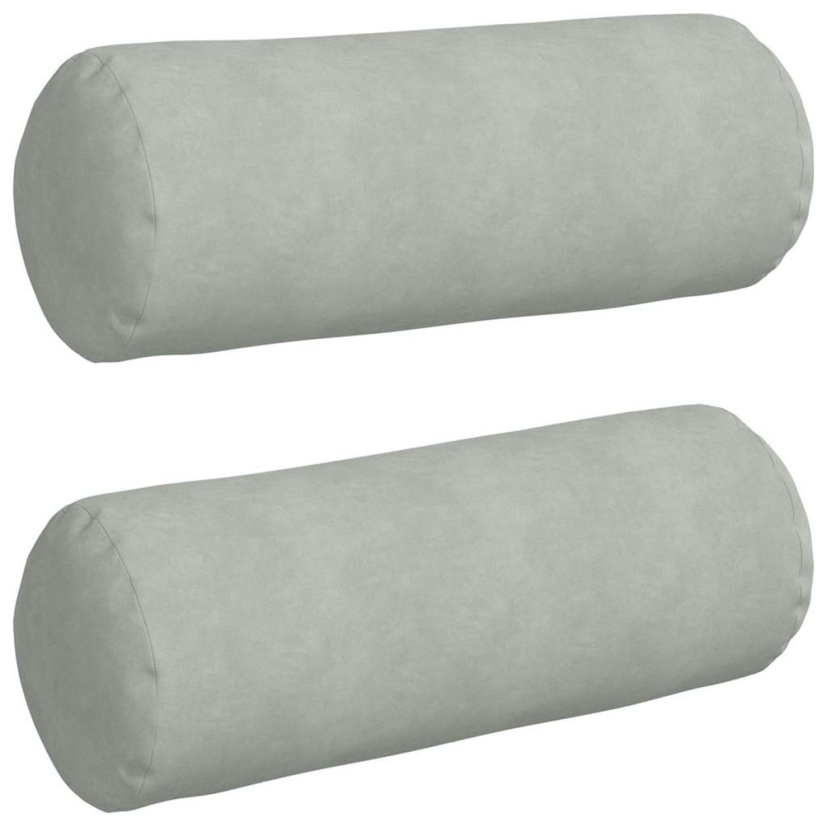 vidaXL Μαξιλάρια Στήριγμα 2 pcs Ανοιχτό γκρι Ø 25 x 70 cm