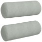 vidaXL Μαξιλάρια Στήριγμα 2 pcs Ανοιχτό γκρι Ø 25 x 70 cm