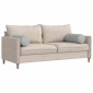 vidaXL Μαξιλάρια Στήριγμα 2 pcs Ανοιχτό γκρι Ø 25 x 70 cm