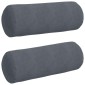 vidaXL Μαξιλάρια Στήριγμα 2 pcs Σκούρο Γκρι Ø 25 x 70 cm