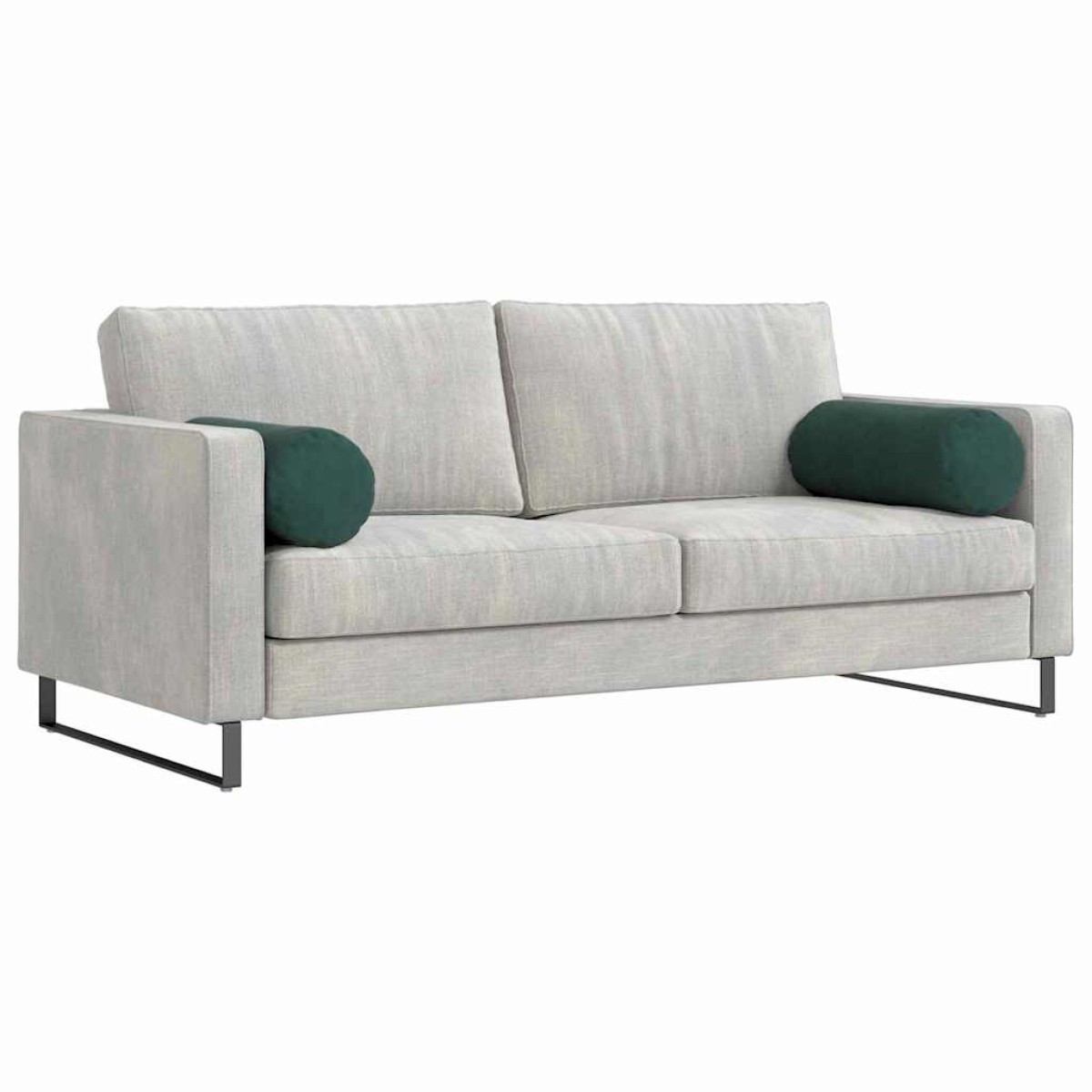 vidaXL Μαξιλάρια Στήριγμα 2 pcs Σκούρο Πράσινο Ø 25 x 70 cm