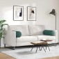 vidaXL Μαξιλάρια Στήριγμα 2 pcs Σκούρο Πράσινο Ø 25 x 70 cm