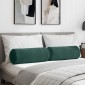 vidaXL Μαξιλάρια Στήριγμα 2 pcs Σκούρο Πράσινο Ø 25 x 70 cm