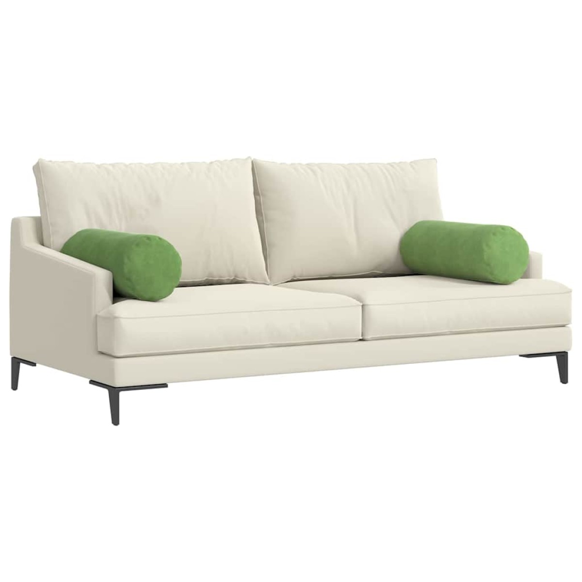 vidaXL Μαξιλάρια Στήριγμα 2 pcs Ανοιχτό Πράσινο Ø 25 x 70 cm