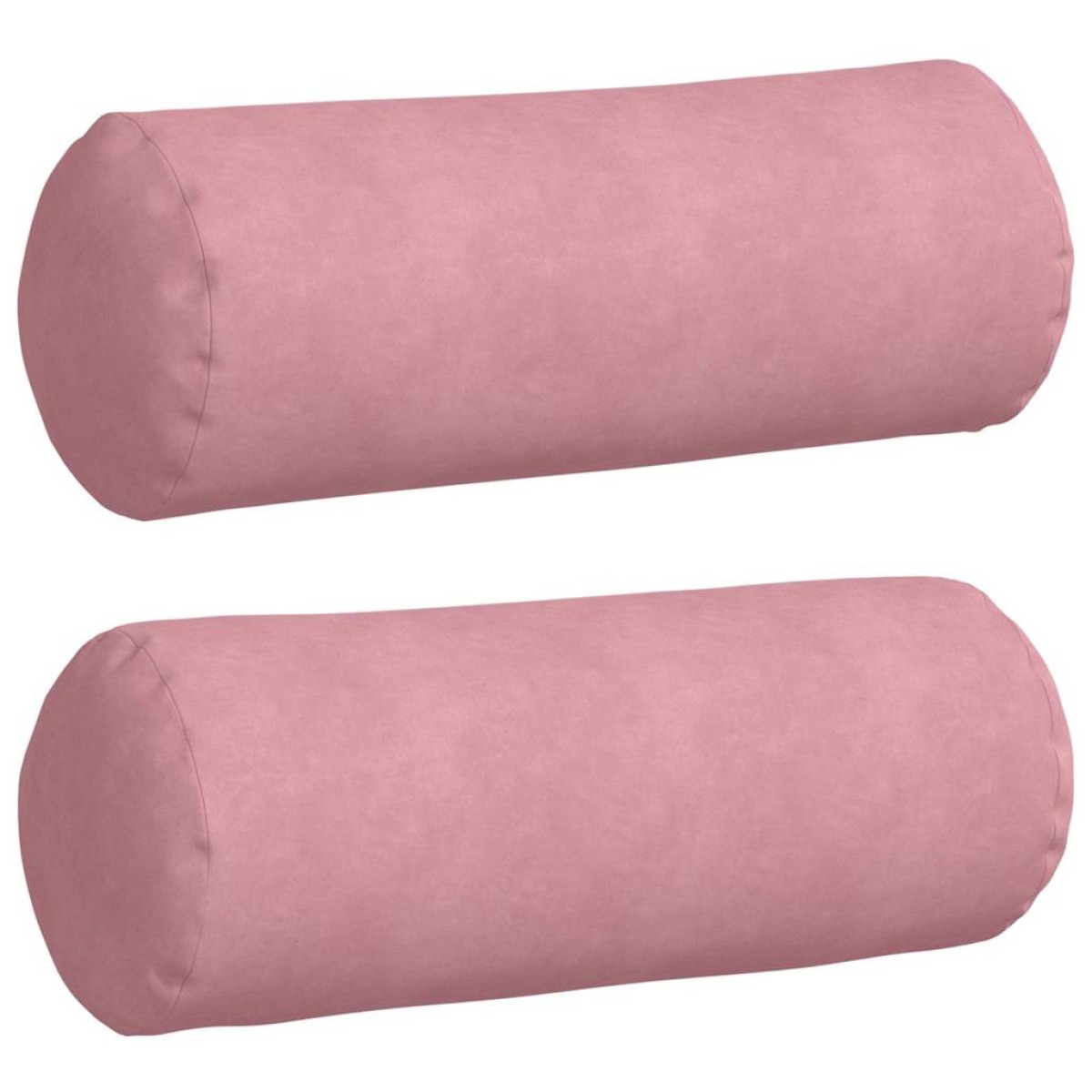vidaXL Μαξιλάρια Στήριγμα 2 pcs Ροζ Ø 25 x 70 cm Υφασμάτινο Κορντουρά
