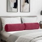 vidaXL Μαξιλάρια Στήριγμα 2 pcs Κόκκινο Ø 25 x 70 cm
