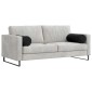 vidaXL Μαξιλάρια Στήριγμα 2 pcs Μαύρο Ø 25 x 70 cm