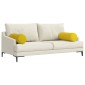vidaXL Μαξιλάρια Στήριγμα 2 pcs Κίτρινο Ø 25 x 70 cm