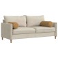 vidaXL Μαξιλάρια Στήριγμα 2 pcs Καφέ Ø 25 x 70 cm Υφασμάτινο Κορντουρά