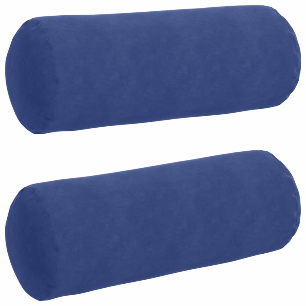 vidaXL Μαξιλάρια Στήριγμα 2 pcs Μπλε Αστυνομίας Ø 25 x 70 cm