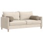 vidaXL Μαξιλάρια Στήριγμα 2 pcs Taupe Ø 25 x 70 cm Ύφασμα Μικροΐνας