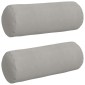 vidaXL Μαξιλάρια Στήριγμα 2 pcs Ανοιχτό γκρι Ø 25 x 70 cm
