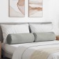 vidaXL Μαξιλάρια Στήριγμα 2 pcs Ανοιχτό γκρι Ø 25 x 70 cm